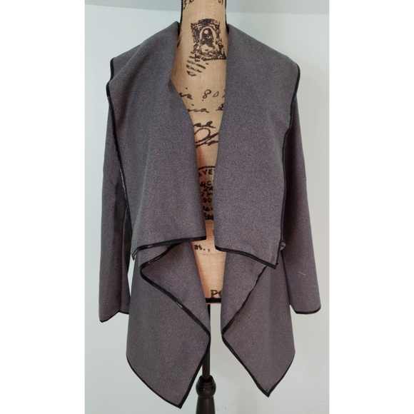 Cowl Neck Parka Cardigan - Picture 5 of 8